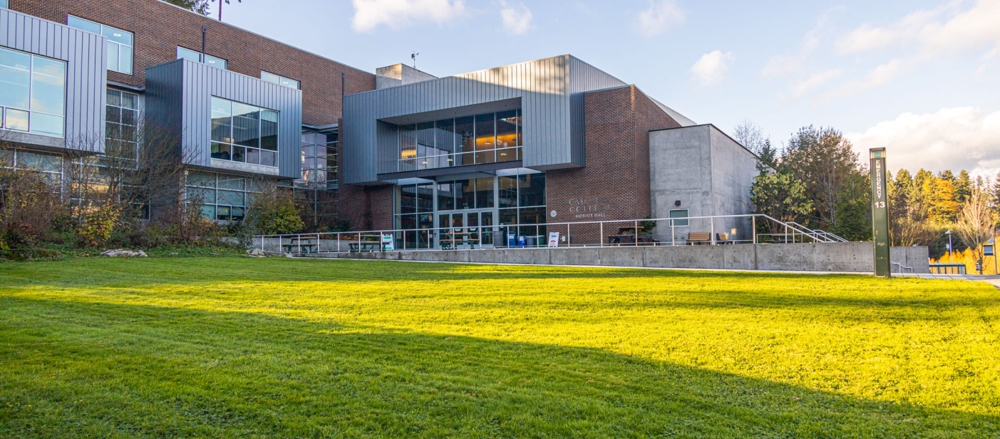 Vibrant green campus lawns